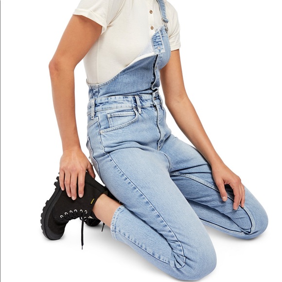Free People Shelby Denim Overalls - Picture 4 of 4